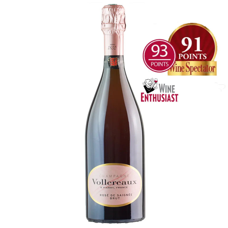 Champagne Vollereaux Rose de Saignee