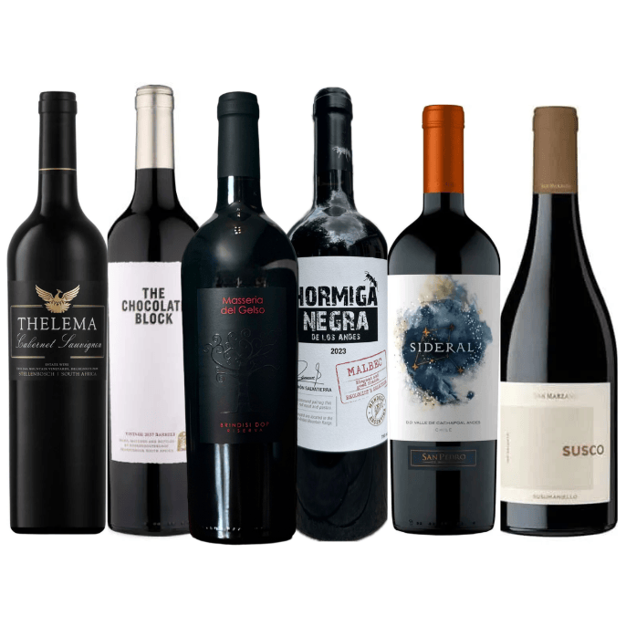 Mixed Red Wine Case – 6 Bottle Best Sellers Box