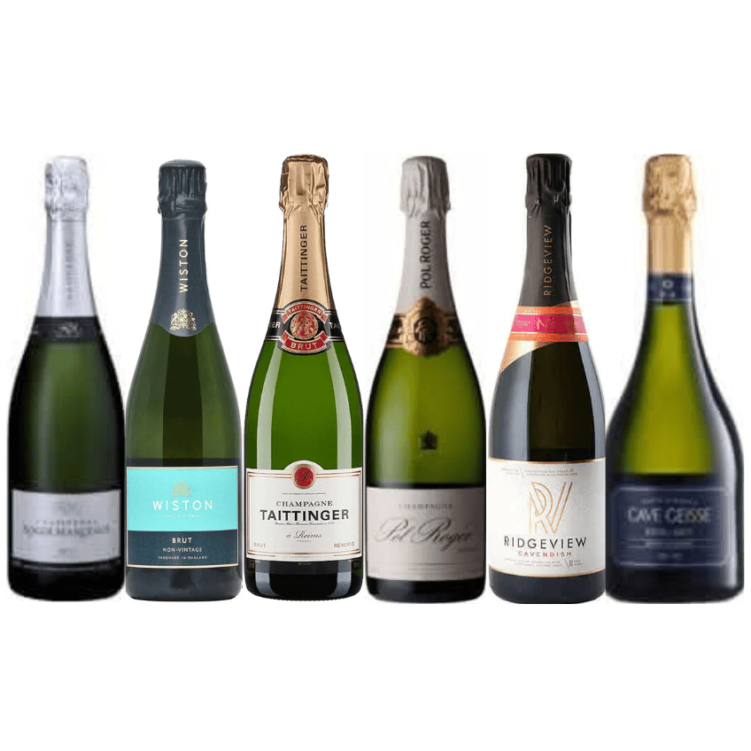 Mixed Sparkling Wine Case – 6 Bottle Best Sellers Box – The Wine Engine